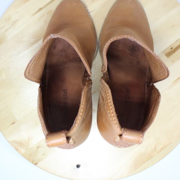 Jeffrey Campbell Ankle Boot Womens Size 8 Brown Leather Career Western Festival - Picture 9 of 10